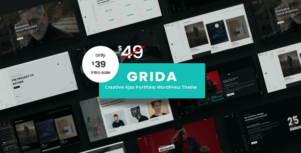 Grida-Ajax作品集WordPress主题