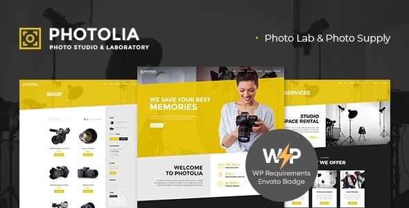 Photolia |照片公司和供应商店WordPress主题