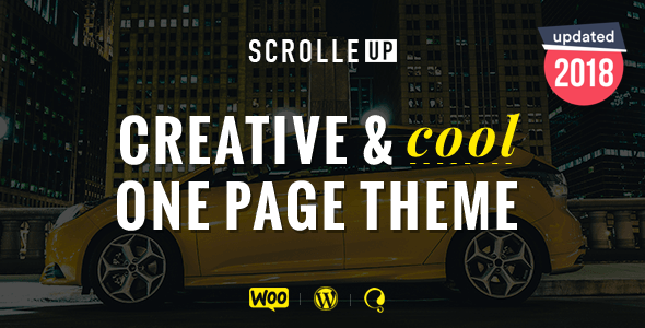 ScrolleUP-创意单页WordPress主题