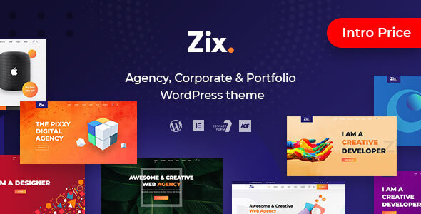 Zix-数字代理和多用途WordPress主题