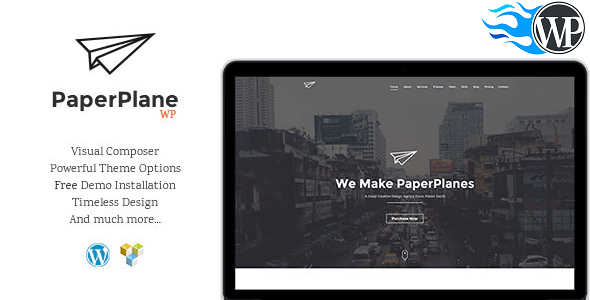 PaperPlane-创意商业组合WordPress主题