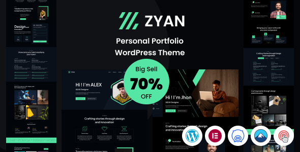Zyan-个人作品集WordPress主题