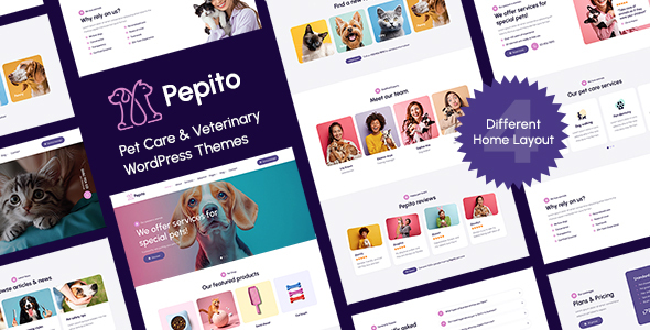 Pepito-宠物护理WordPress主题
