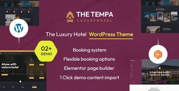 Tempa-豪华酒店WordPress