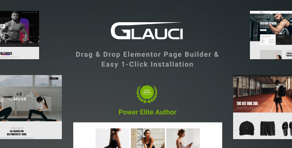 Glauci–健身和健身房WordPress主题