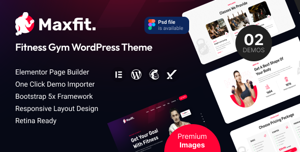Maxfit–健身健身房WordPress主题