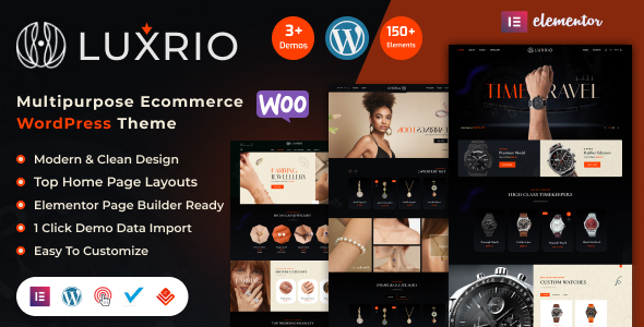 Luxrio–电子商务珠宝与时尚WordPress主题