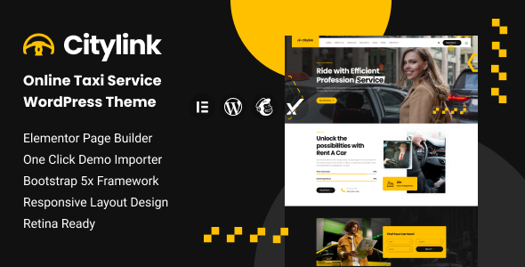 Citylink-在线出租车服务WordPress主题