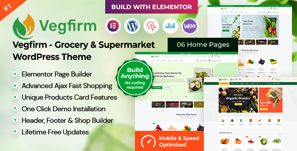 Vegfirm-杂货店和超市WordPress主题