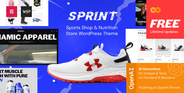 Sprint-运动商店和营养商店WordPress主题