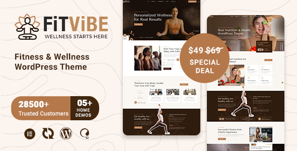 Fitvibe–健身与健康WordPress主题