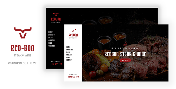 Redboa-牛排餐厅WordPress