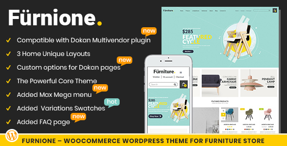 Furnione-WooCommerce家具商店WordPress主题
