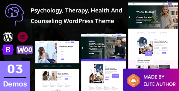 心理护理-心理学，治疗，健康和咨询WordPress主题