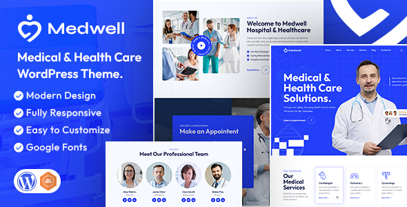 Medwell |医疗保健WordPress主题