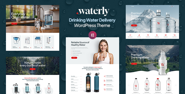 Waterly-饮用水配送WordPress主题
