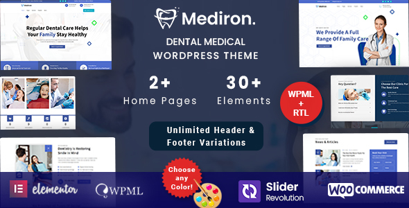 Mediron-牙科医疗WordPress主题