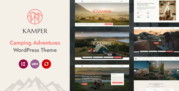 Kamper–露营和冒险预订WordPress主题