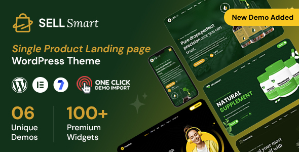Sellsmart-单产品登录页面WordPress主题