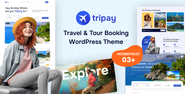 Tripay-旅行和旅游预订WordPress主题