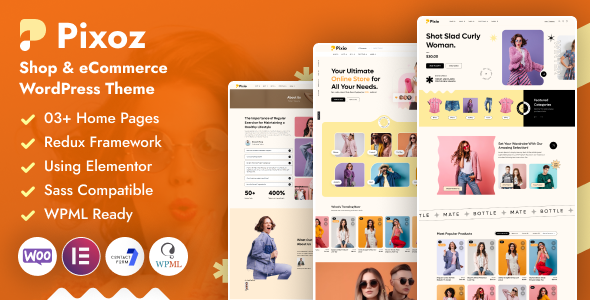 Pixoz-时尚商店和电子商务WordPress主题