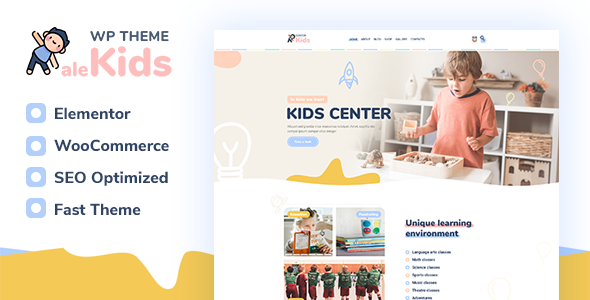 AleKids |幼儿园和学龄前WordPress主题