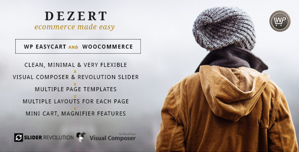 Dezert EasyCart和WooCommerce购物主题
