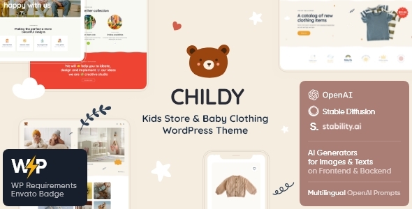 Childy–儿童商店和婴儿服装WordPress主题
