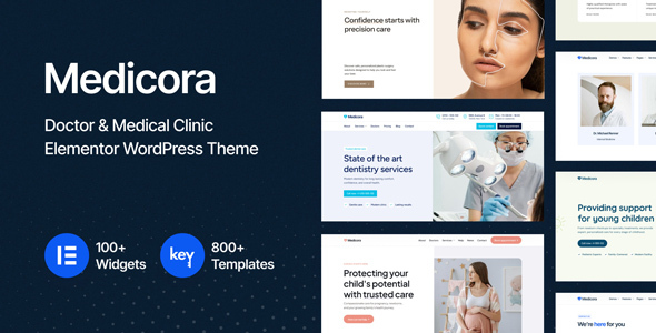 Medicora-医生和医疗诊所Elementor WordPress主题