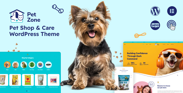 Petszone-宠物护理和宠物店WordPress主题
