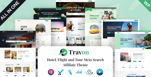 Travon-酒店、航班和旅游元搜索联盟主题