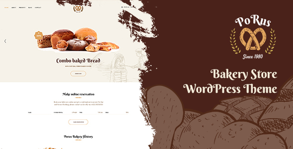 Porus-面包店WordPress主题