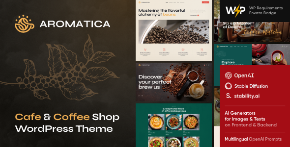 Aromatica-咖啡馆和咖啡店WordPress主题