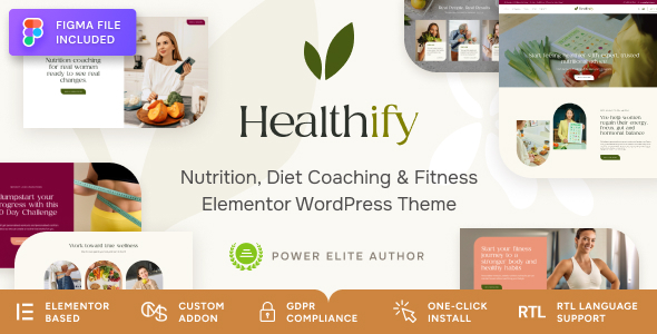 Healthify–减肥食谱，健身与健康指导WordPress主题