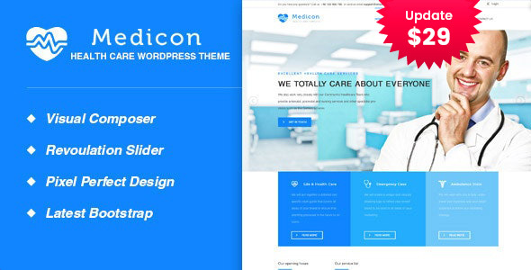 Medicon-健康与医学WordPress主题