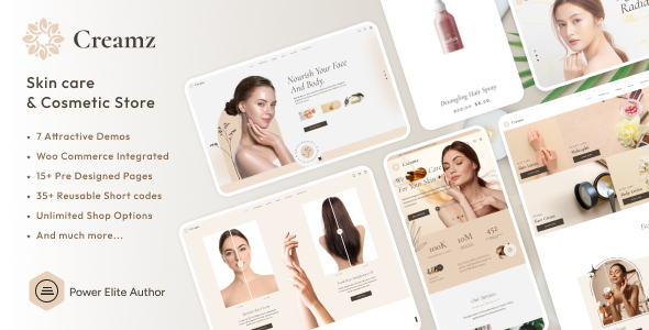 Creamz-美容院和水疗中心WooCommerce
