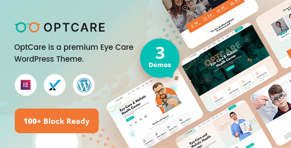 Optcare-眼部护理WordPress主题+RTL