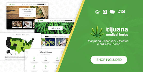 蒂华纳-大麻药房和医疗WordPress主题