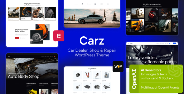Carz-汽车经销商，商店和维修WordPress主题