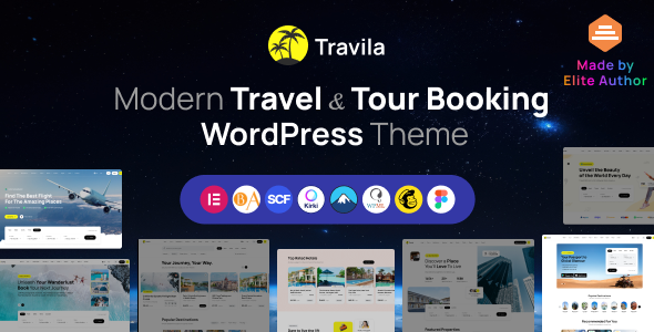 Travila-现代旅游预订WordPress主题