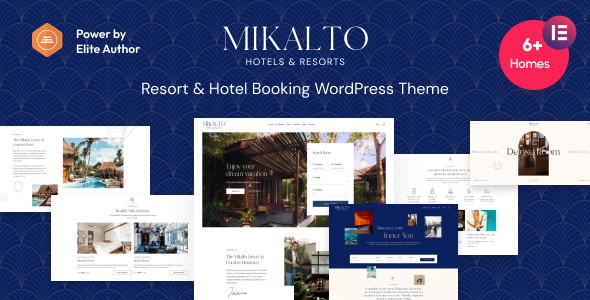 Mikalto-度假村和酒店预订WordPress主题