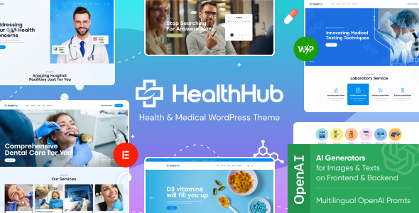 HealthHub-健康与医生WordPress主题