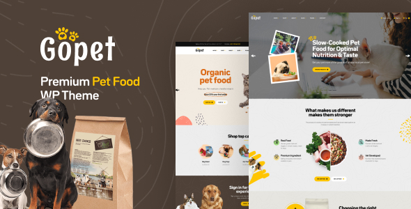 Gopet-宠物食品WooCommerce WordPress主题
