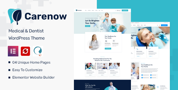 Carenow–医疗和牙医WordPress主题