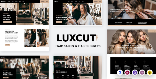 Luxcut-美发沙龙和美发师WordPress主题