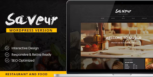 Saveur-食品和餐厅WordPress