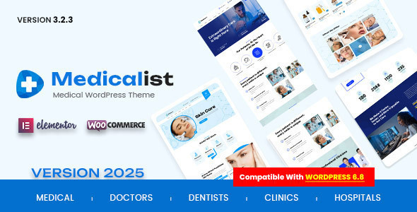Medicalist-医生和诊所的医疗保健WordPress主题