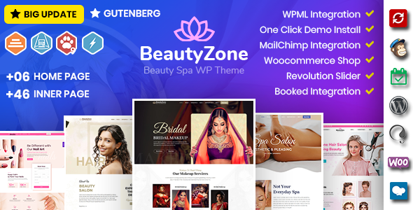 BeautyZone：美容水疗沙龙WordPress主题