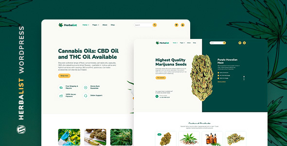 药师-医用大麻商店WordPress主题