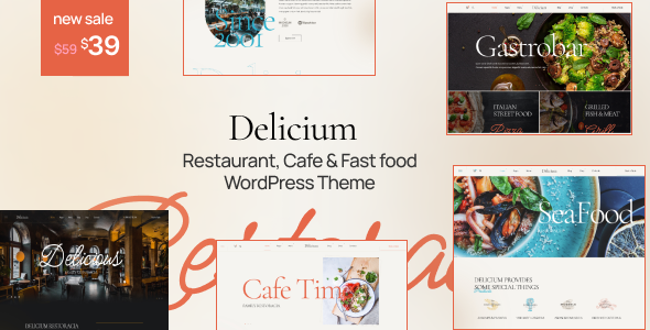 Delicium |快餐和咖啡馆WordPress主题
